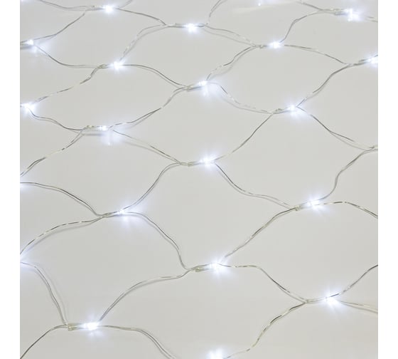 Гирлянда Neon-Night сеть 1,5x1,5 м, прозрачный пвх, 96 led белый 215-105