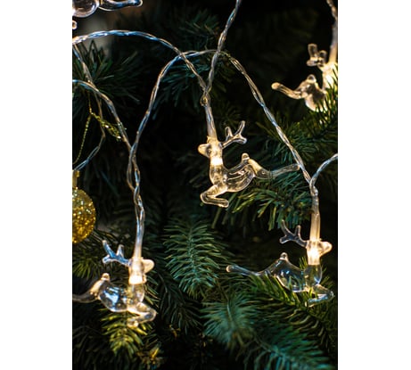 Гирлянда КОСМОС Олени 5x4х0,5см 10LED, KOC_GIR-B114
