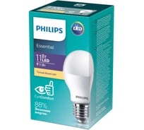 Светодиодная лампа PHILIPS ESS LEDBulb 11-95Вт E27 теплый белый свет 1277613