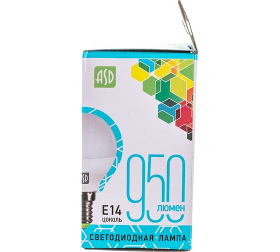 ASD Лампа сд LED-ШАР-std 10Вт 230В Е14 4000К 900Лм 4690612015453