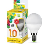 ASD Лампа сд LED-ШАР-std 10Вт 230В Е14 3000К 900Лм 4690612015446