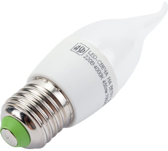 ASD Лампа сд LED-СВЕЧА НА ВЕТРУ-std 5Вт 230В Е27 4000К 450Лм 4690612004549