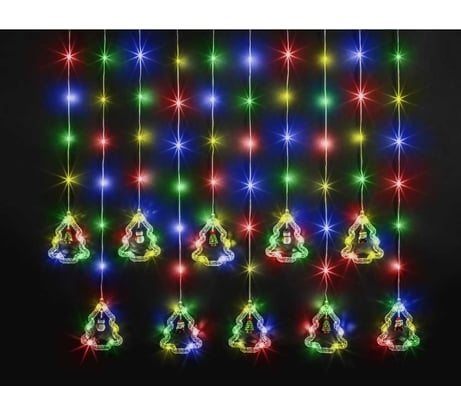 Гирлянда Navigator 95 009 NGF-D034-03 (бахрома елки и фигурки RGBY 3*0.6м IP20) 30630 95009