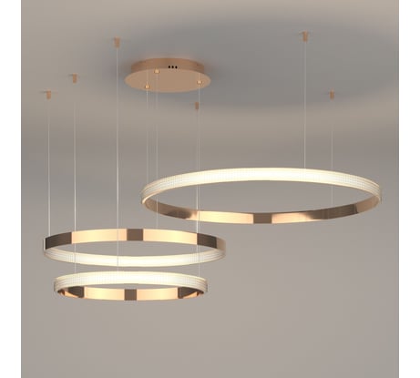 Подвесной светодиодный светильник Eurosvet с пультом управления 90175/3 медный a045413