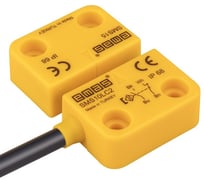 Магнитный датчик Emas 1НЗ+1НО, провод 2м, расстояние срабатывания 5мм, левый выход, IP68 SMS10LC2-S15