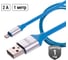 Дата-кабель TDM ELECTRIC ДК 18, USB - Lightning, 1 м, силиконовая оплетка, голубой, SQ1810-0318 2