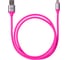 Дата-кабель TDM ELECTRIC ДК 21, USB - Lightning, 1 м, силиконовая оплетка, розовый, SQ1810-0321 1