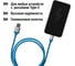 Дата-кабель TDM ELECTRIC ДК 17, USB - USB Type-C, 1 м, силиконовая оплетка, голубой, SQ1810-0317 3