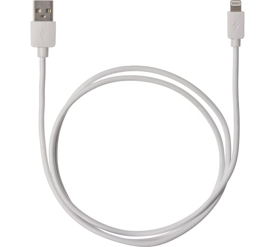 Дата-кабель TDM ELECTRIC ДК 6, USB - Lightning, 1 м, белый, SQ1810-0306