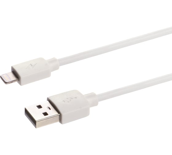 Дата-кабель TDM ELECTRIC ДК 6, USB - Lightning, 1 м, белый, SQ1810-0306