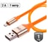 Дата-кабель TDM ELECTRIC ДК 15, USB - Lightning, 1 м, силиконовая оплетка, оранжевый, SQ1810-0315 2