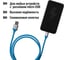 Дата-кабель TDM ELECTRIC ДК 16, USB - micro USB, 1 м, силиконовая оплетка, голубой, SQ1810-0316 2