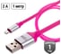 Дата-кабель TDM ELECTRIC ДК 19, USB - micro USB, 1 м, силиконовая оплетка, розовый, SQ1810-0319 2