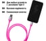 Дата-кабель TDM ELECTRIC ДК 20, USB - USB Type-C, 1 м, силиконовая оплетка, розовый, SQ1810-0320 3