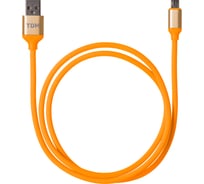 Дата-кабель TDM ELECTRIC ДК 13, USB - micro USB, 1 м, силиконовая оплетка, оранжевый, SQ1810-0313