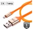 Дата-кабель TDM ELECTRIC ДК 13, USB - micro USB, 1 м, силиконовая оплетка, оранжевый, SQ1810-0313 2