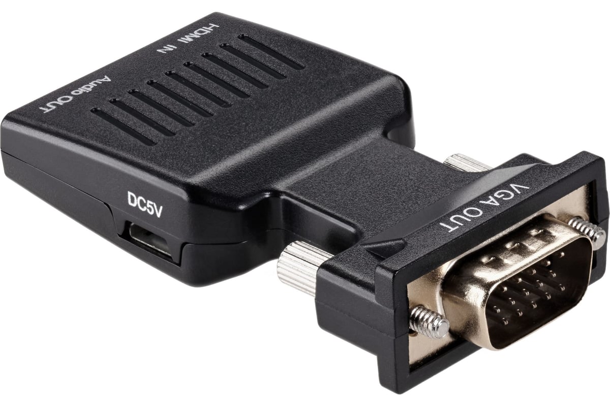 Переходник VCOM hdmi f - vga m и audio 1080 60hz CA336A