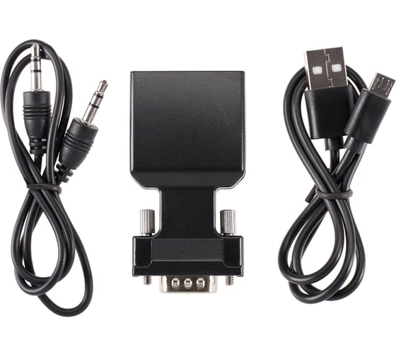 Переходник VCOM hdmi f - vga m и audio 1080 60hz CA336A