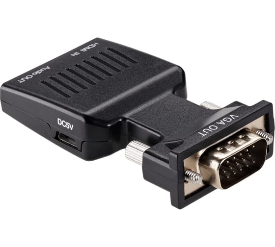 Переходник VCOM hdmi f - vga m и audio 1080 60hz CA336A