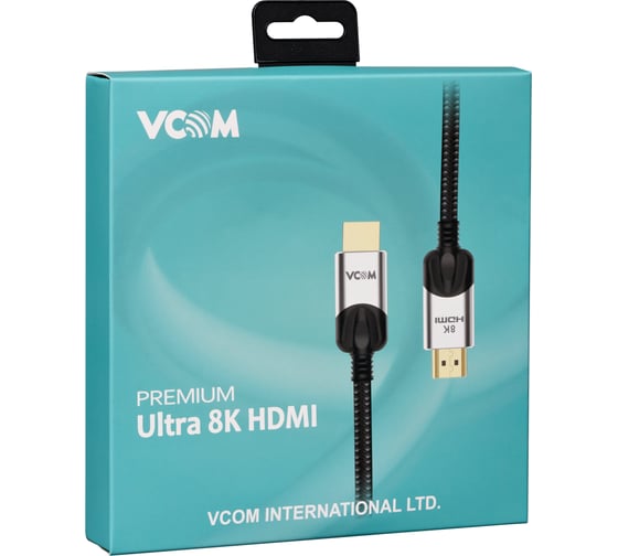 Кабель hdmi VCOM 19m/m ver 2.1, 8k 60hz, 1.5m, медь CG865-1.5M