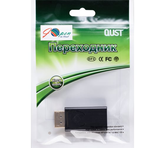 Переходник displayport m - hdmi f AOpen/Qust ACA331