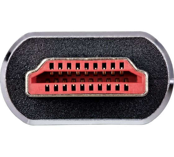 Кабель hdmi 19m/m ver 2.1 AOpen/Qust 8k 60hz оплетка 1m серый ACG859A-1.0