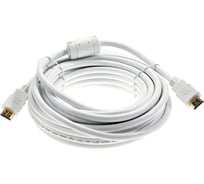 Кабель hdmi 19m/m ver 2.0 AOpen/Qust 7.5m 2 фильтра белый медь ACG711DW-7.5M