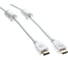 Кабель hdmi 19m/m ver 2.0 AOpen/Qust 7.5m 2 фильтра белый медь ACG711DW-7.5M 2