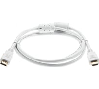 Кабель hdmi 19m/m ver 2.0 AOpen/Qust 1.8m 2 фильтра белый медь ACG711DW-1.8M