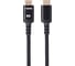 Кабель hdmi 19m/m ver 2.1 AOpen/Qust 8k 60hz оплетка 1.5m черный ACG859B-1.5 2