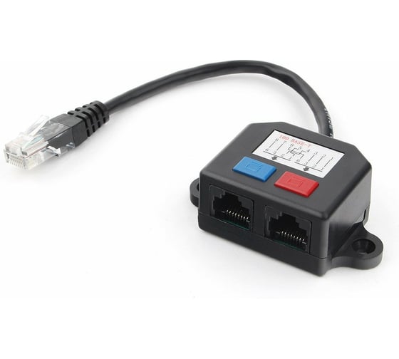 Разветвитель Cablexpert UTP 1 порт RJ45 T568A/T568B 2 порта RJ45 10/100 BASE-T NCA-SP-01A