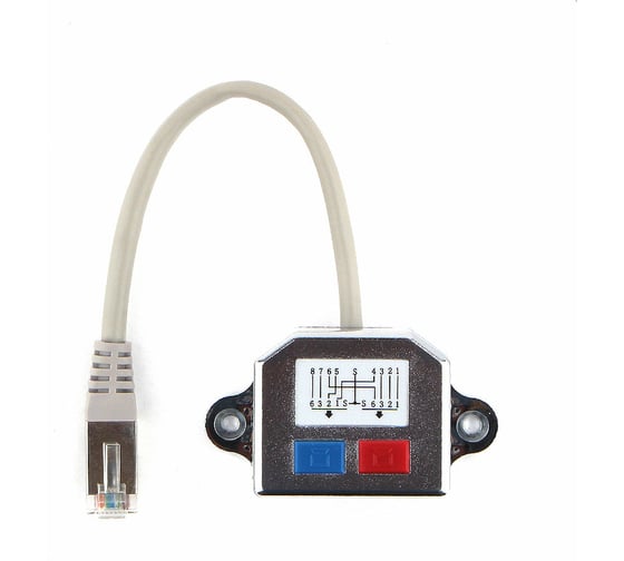 Разветвитель Cablexpert FTP 1 порт RJ45 T568A/T568B 2 порта RJ45 10/100 BASE-T NCA-SP-02