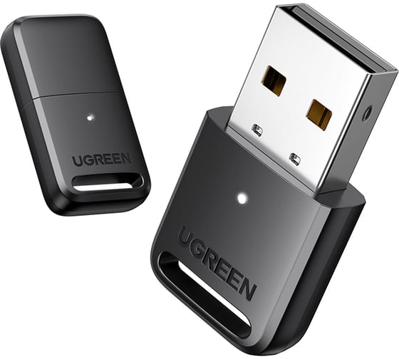 Адаптер Ugreen cm591 bluetooth 5.3 usb-а adapter, цвет: черный 90225