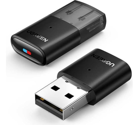 Аудиоадаптер Ugreen cm408 usb2.0 bluetooth transmitter 5.0 для ps4 pro, nintendo switch. цвет: черный 10928_