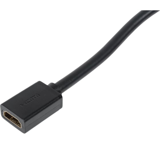 Кабель Ugreen hd107 hdmi male to female cable в оплетке, длина 1 м. цвет: черный 10141_