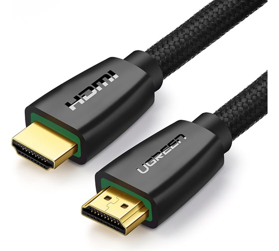 Кабель Ugreen hd118 hdmi male to male cable with braid, длина 3 м, цвет: черный 40411_
