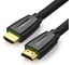 Кабель Ugreen hd118 hdmi male to male cable with braid, длина 1 м, цвет: черный 40408_ 1