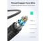 Кабель Ugreen hd118 hdmi male to male cable with braid, длина 1 м, цвет: черный 40408_ 6