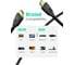 Кабель Ugreen hd118 hdmi male to male cable with braid, длина 1 м, цвет: черный 40408_ 7