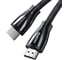 Кабель Ugreen hd140 hdmi 2.1 male to male cable 8k braided cable, длина 2 м. цвет: черный 80403_ 1