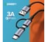 Кабель Ugreen us177 usb-a to micro usb + usb type-c cable, длина: 1 м. цвет: черный 30875_ 4
