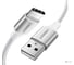 Кабель Ugreen us288 usb-a 2.0 to usb-c cable nickel plating aluminum braid, длина: 1,5м. цвет: серебристый 60132_ 1