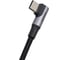 Кабель Ugreen угловой us323 angled usb-c cable aluminum case with braided, длина: 2м. цвет: черный 70531 4