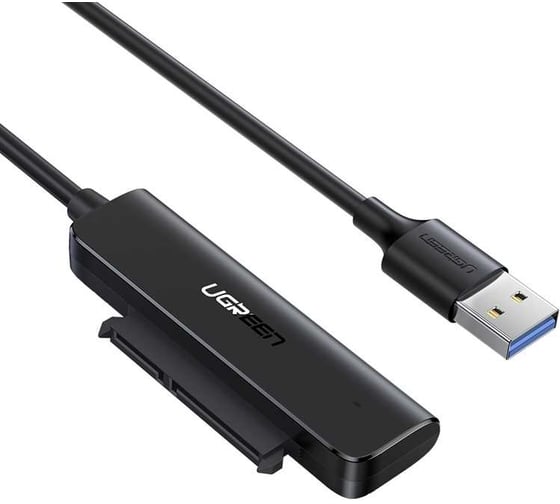 Конвертер Ugreen cm321 usb-a to 2.5-inch sata converter, длина 50 см. цвет: черный 70609