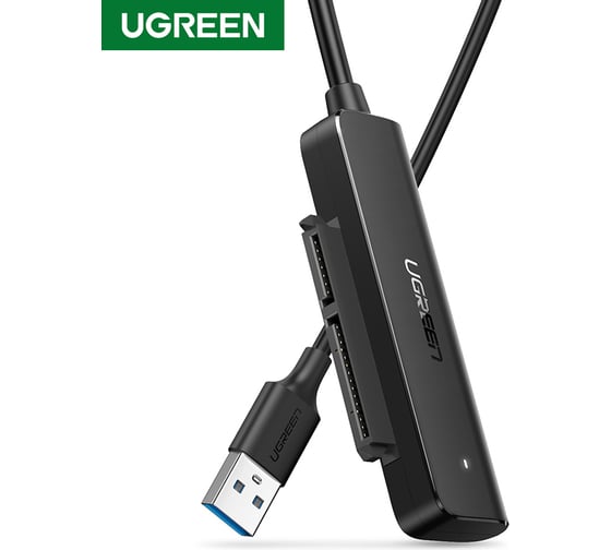 Конвертер Ugreen cm321 usb-a to 2.5-inch sata converter, длина 50 см. цвет: черный 70609
