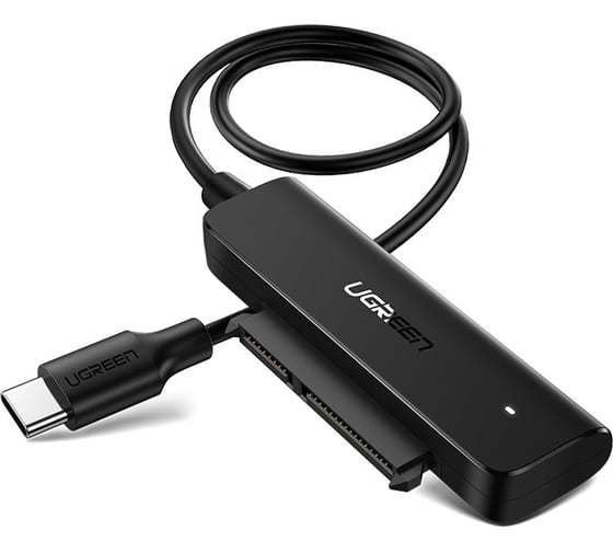 Конвертер Ugreen cm321 usb-c 3.0 to 2.5-inch sata converter, длина 50 см. цвет: черный 70610 1