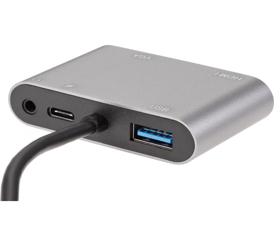 Адаптер AOpen/Qust usb type cm - vga hdmi 4k 30hz usb 3.0 pd audio ACU4511