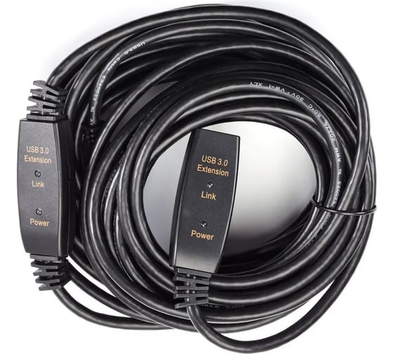 Удлинительный кабель-адаптер AOpen/Qust usb 3.0-repeater активный am - af 10m ACU827A-10M
