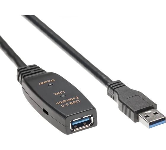 Удлинительный кабель-адаптер AOpen/Qust usb 3.0-repeater активный am - af 15m ACU827A-15M