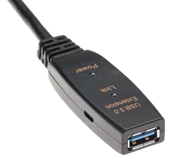 Удлинительный кабель-адаптер AOpen/Qust usb 3.0-repeater активный am - af 15m ACU827A-15M